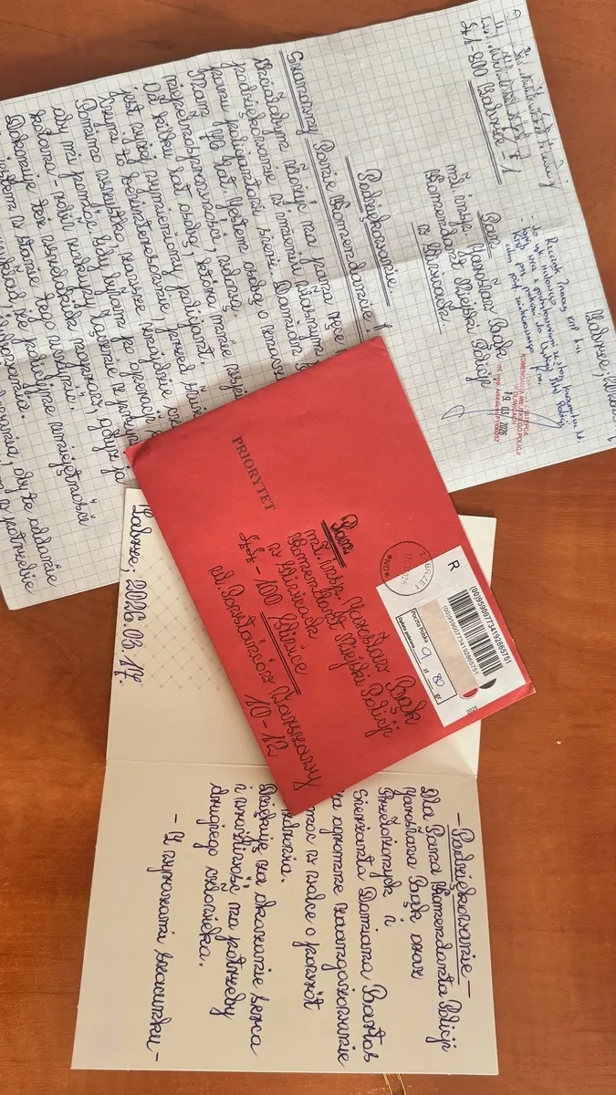 Mieszkanka Zabrza dziękuje policjantowi z gliwickiego Wydziału Sztab