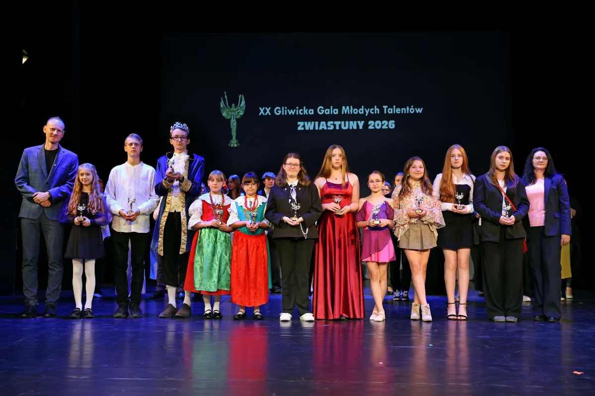 XX Gliwicka Gala Młodych Talentów "Zwiastuny" 2026 zakończona. Nagrody dla młodych artystów