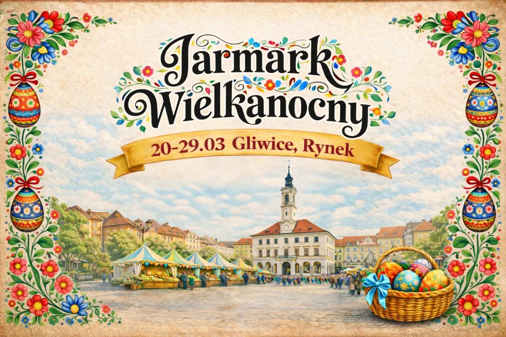 Jarmark Wielkanocny na gliwickim Rynku. Wydarzenie potrwa od 20 do 29 marca