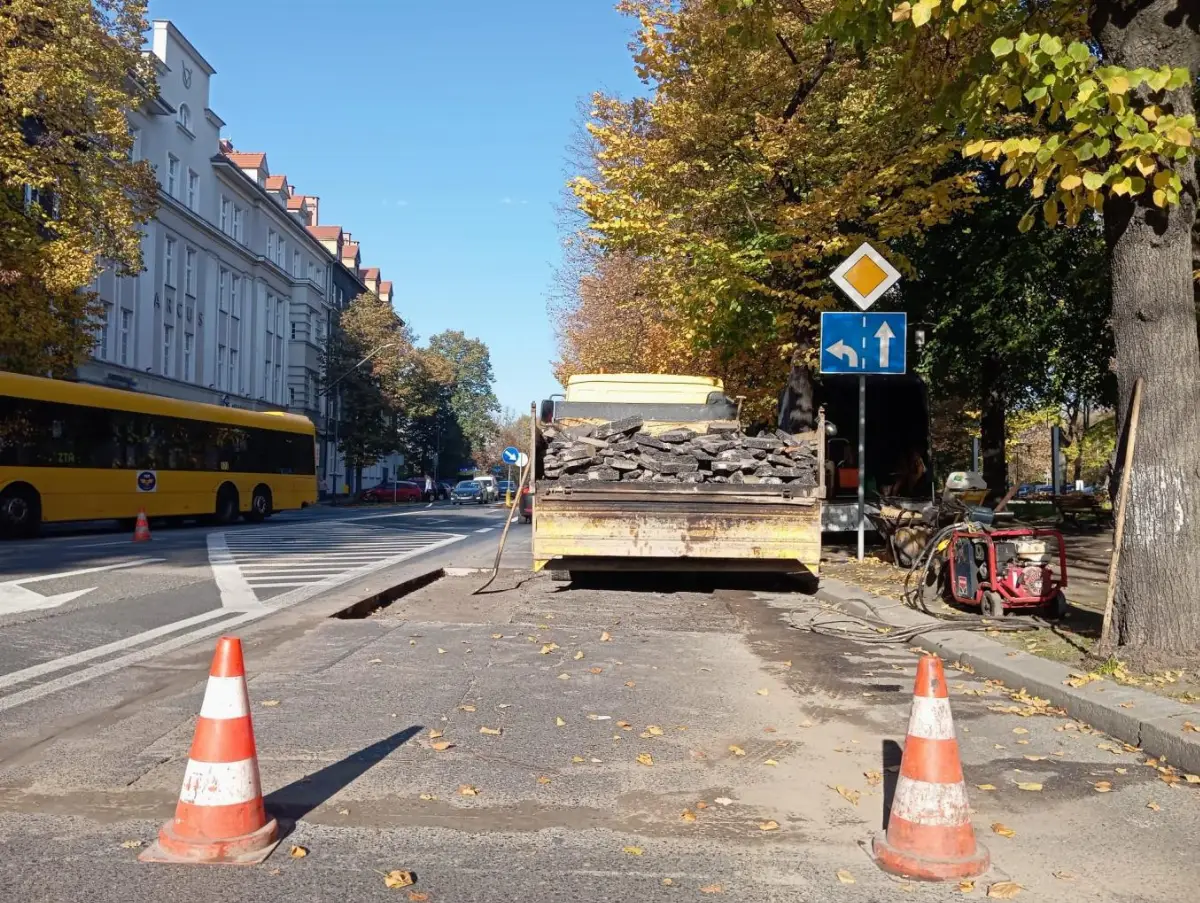 Aktualne naprawy dróg w Gliwicach - lokalizacje działań służb