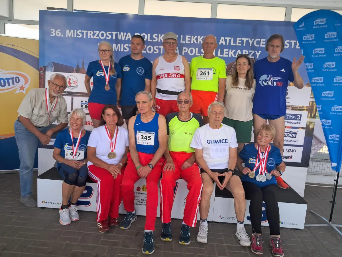Gliwiccy seniorzy zdobyli 64 medale na Mistrzostwach Polski Masters w Lekkiej Atletyce