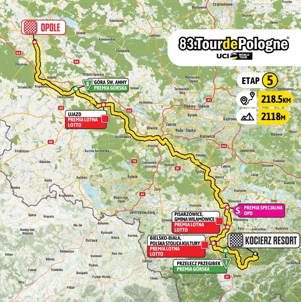 Tour de Pologne 2026: Utrudnienia w ruchu na trasie wyścigu