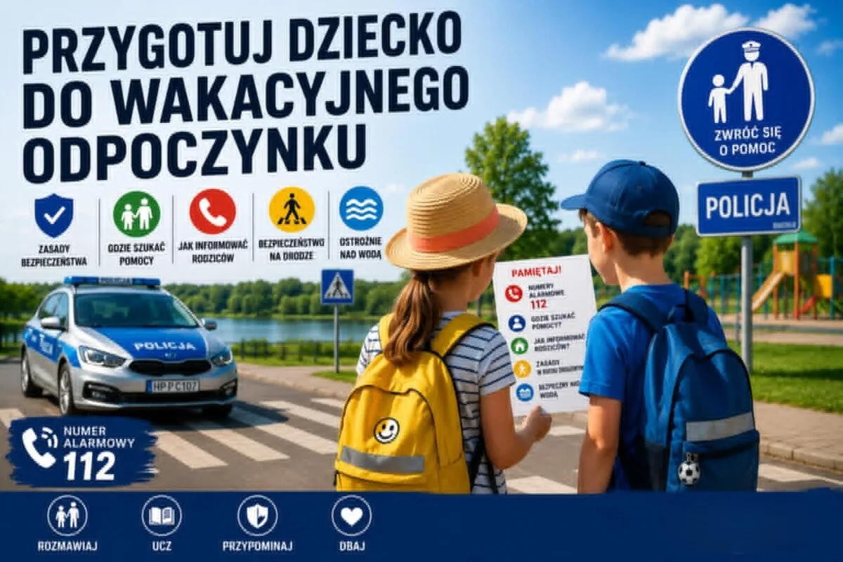 Przygotowanie dzieci do bezpiecznego wypoczynku na wakacje