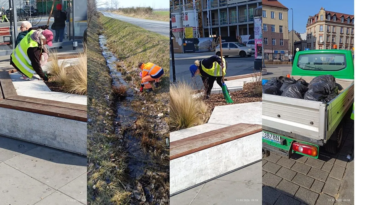 Wiosenne sprzątanie pasów drogowych w Gliwicach: tony odpadów i zaskakujące znaleziska