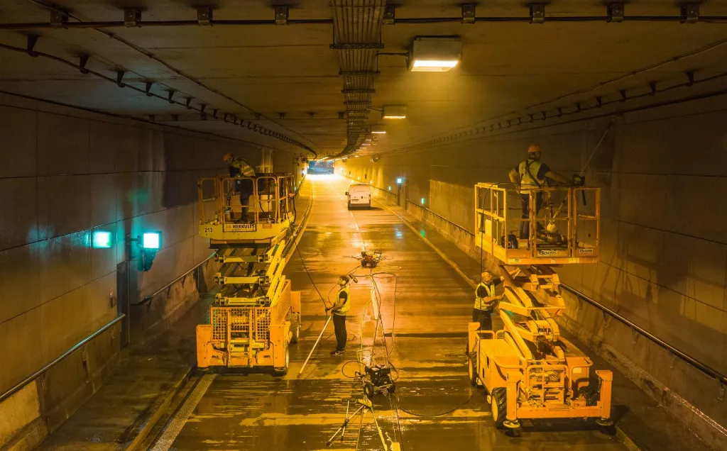 Nocne zamknięcie tunelu na DTŚ. Prace serwisowe i objazdy