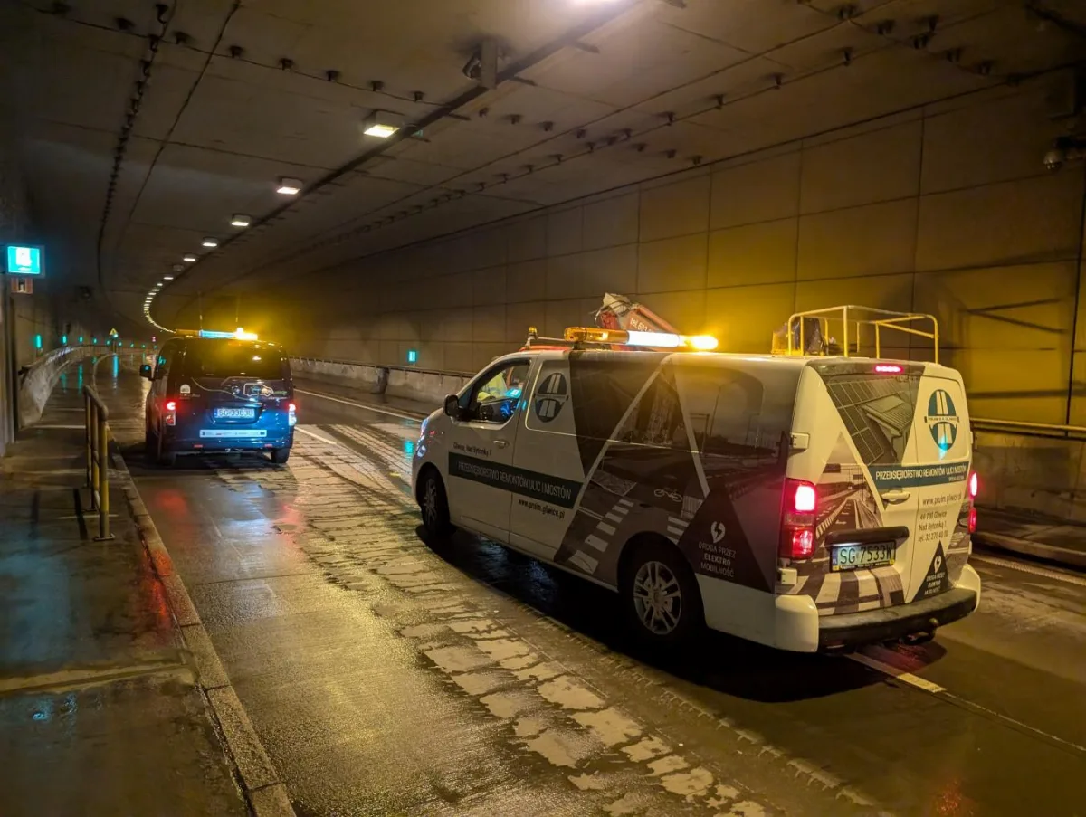 Nocne prace serwisowe w tunelu DTS