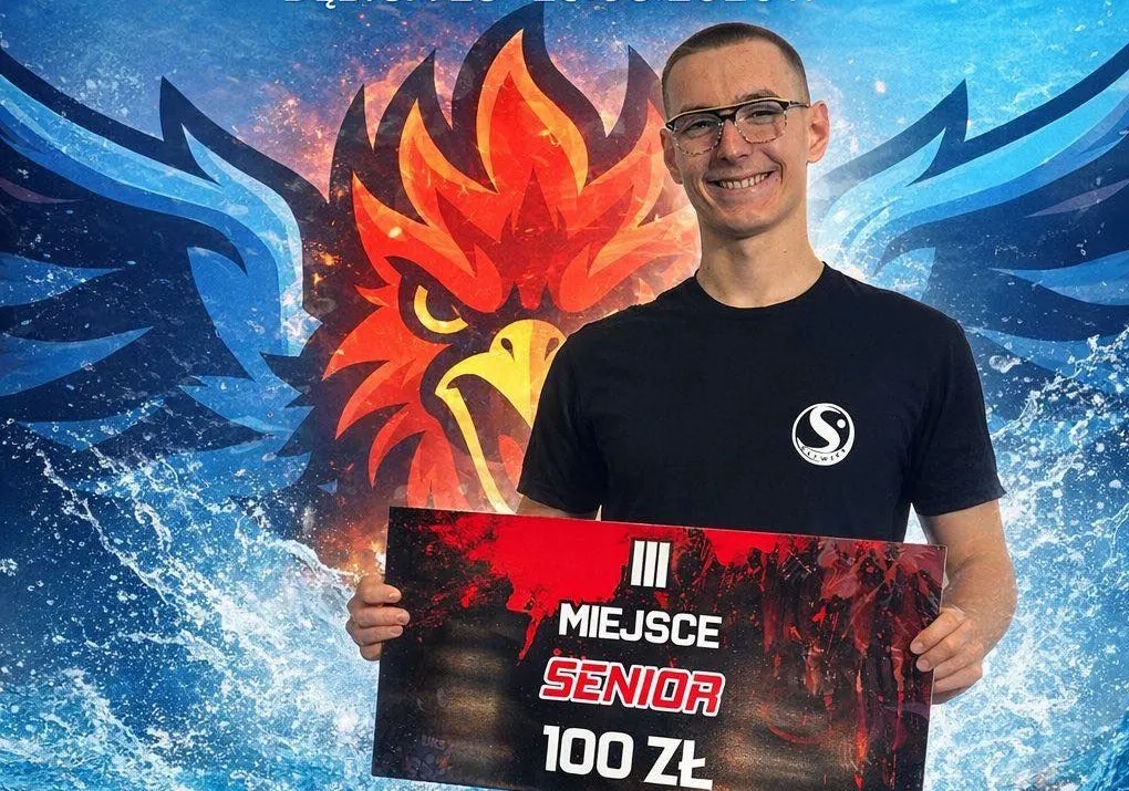 Maciej Sikora z Gliwic z brązowym medalem na Feniks Pool Party