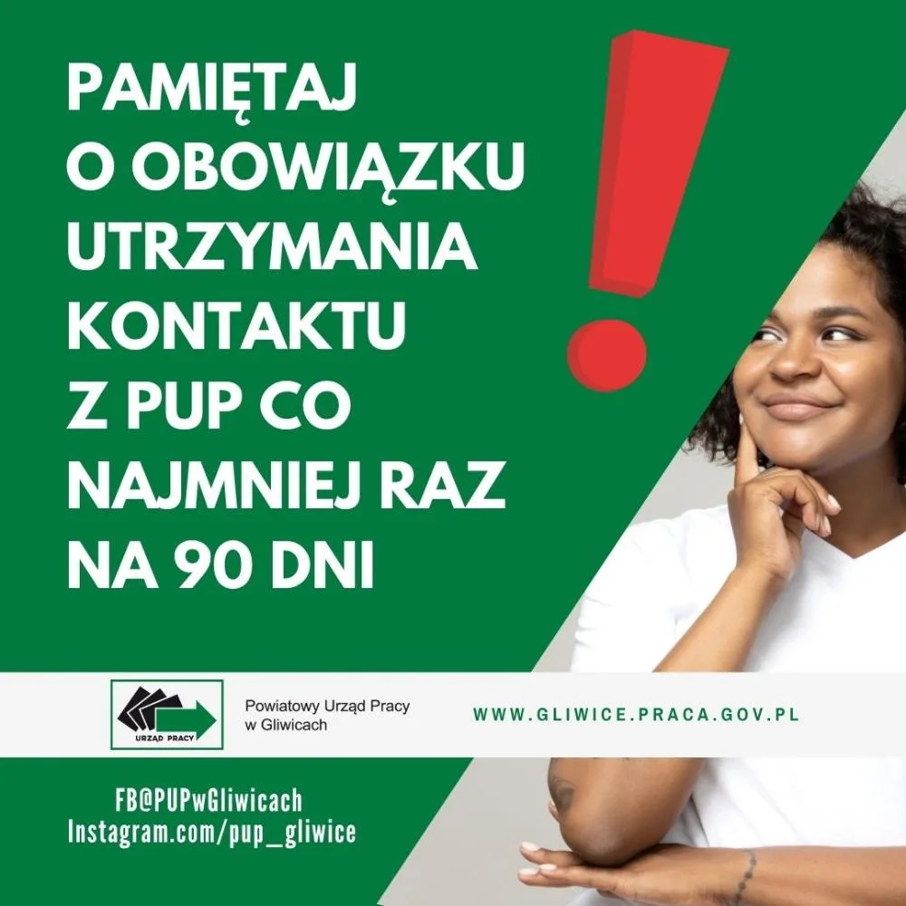 Informacja dla osób bezrobotnych dotycząca kontaktu z PUP