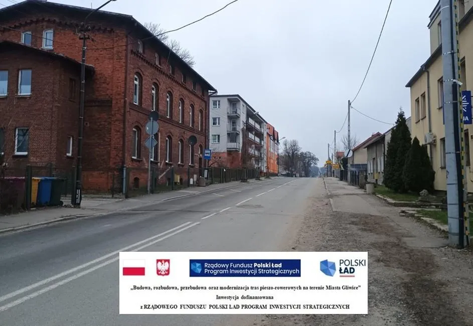 Od 19 marca zmiany w ruchu na ul. Strzelców Bytomskich. Trwa budowa ciągu pieszo-rowerowego