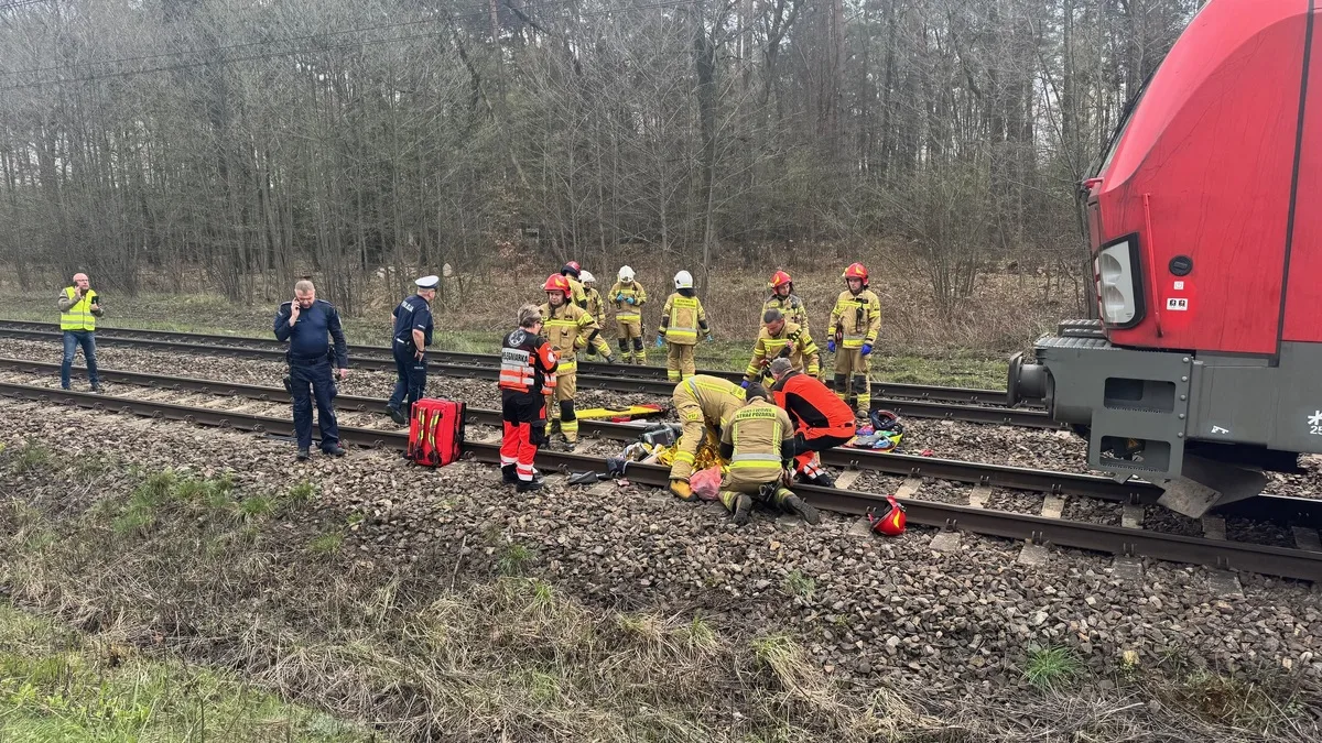 Potrącenie na torach w Taciszowie