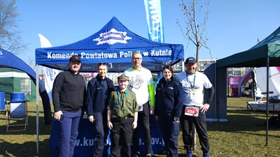 Trzeci Bieg Doliną rzeki Ochni z udziałem policji w Kutnie