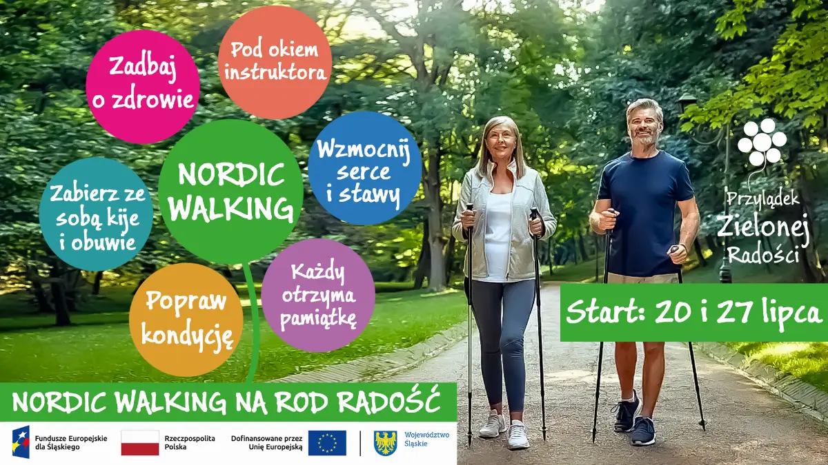 Wspólne spacery Nordic Walking w Gliwicach