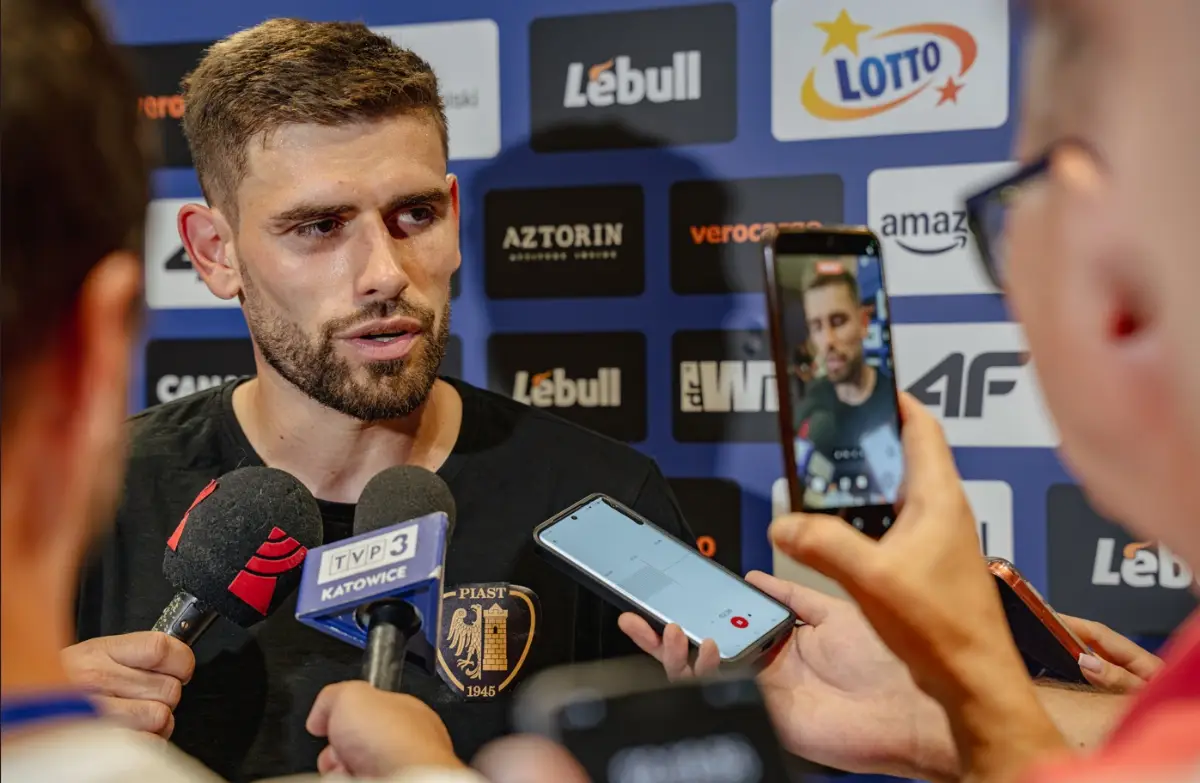 Jakub Łabojko o swoim debutowym golu po 19 latach w Piasta Gliwice