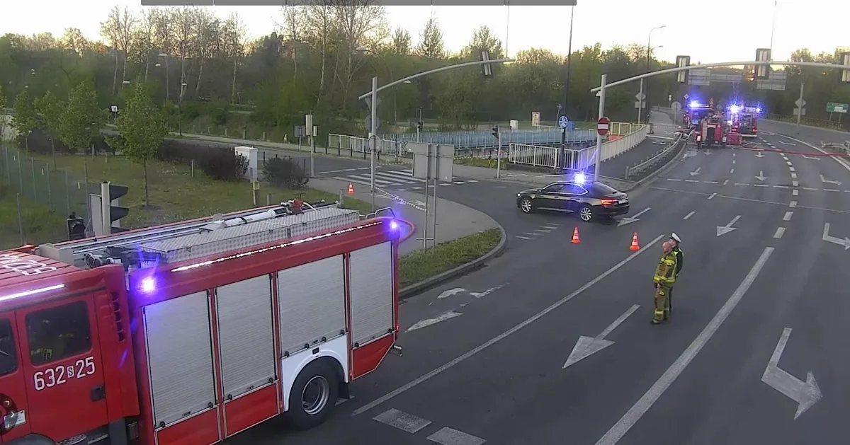 Ruch drogowy stopniowo wraca do normalności po pożarze