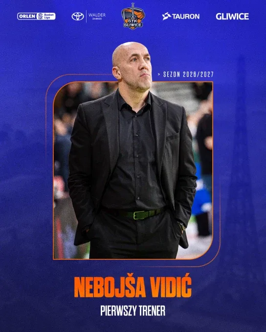 Nebojša Vidić nadal trenerem TAURON GTK Gliwice