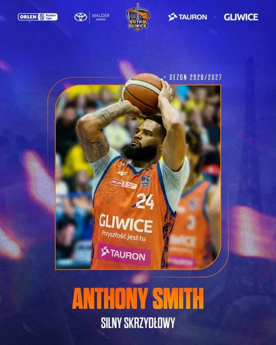 Anthony Smith dołącza do TAURON GTK Gliwice