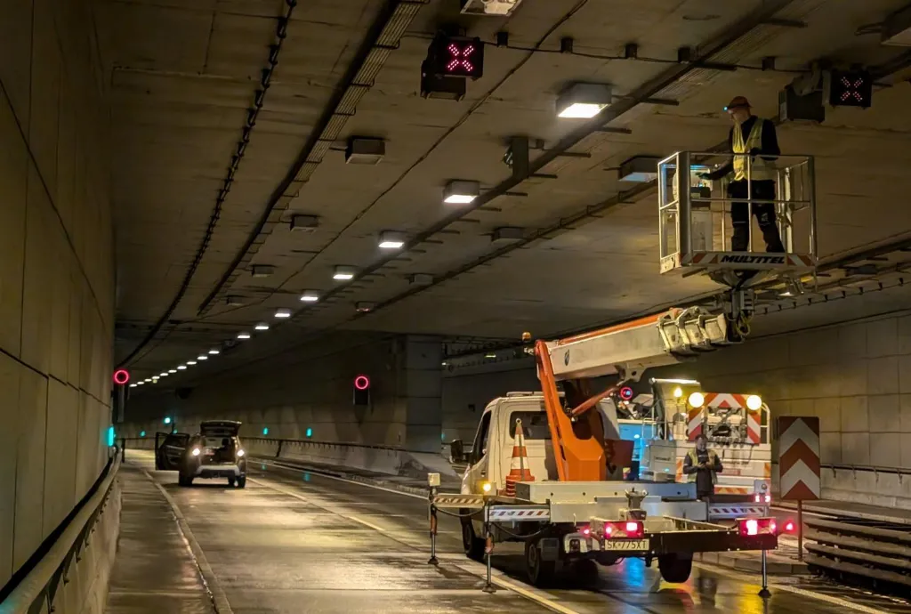 Nocne, cykliczne zamknięcie tunelu na DTŚ w związku z pracami serwisowymi