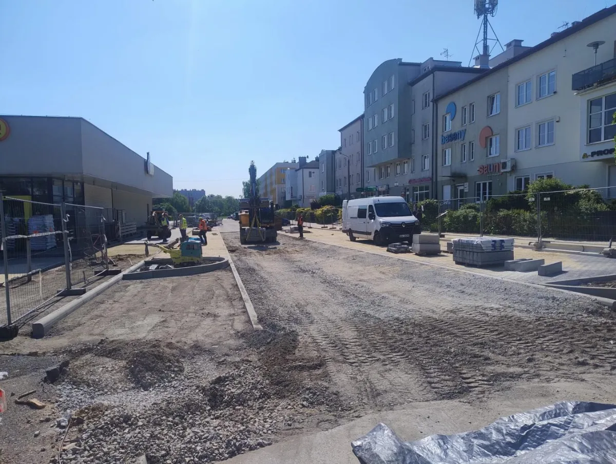 Prace na ulicy Rubinowej w Starych Gliwicach zmierzają ku zakończeniu