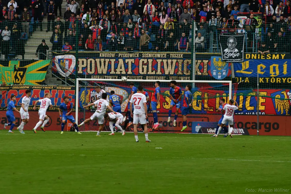 Rehabilitacja w Gliwicach: Piast zmierzy się z Wisłą Kraków