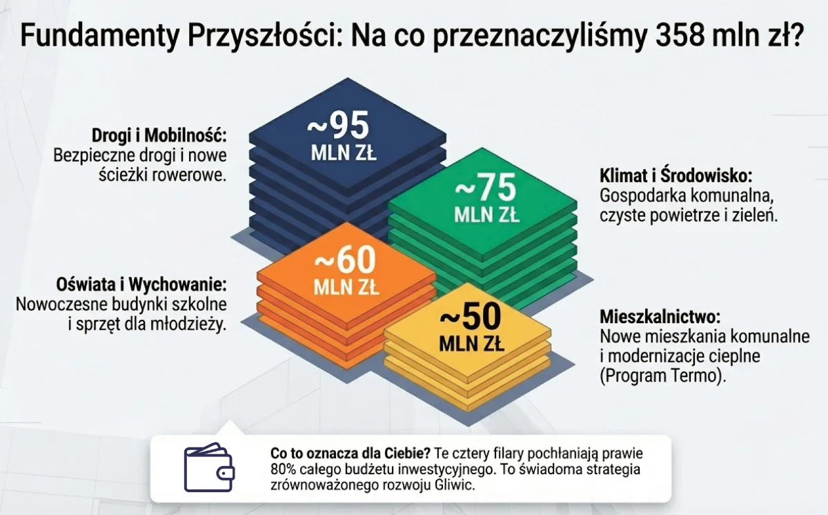 Podsumowanie budżetu Gliwic za 2025 rok: nadwyżka i inwestycje