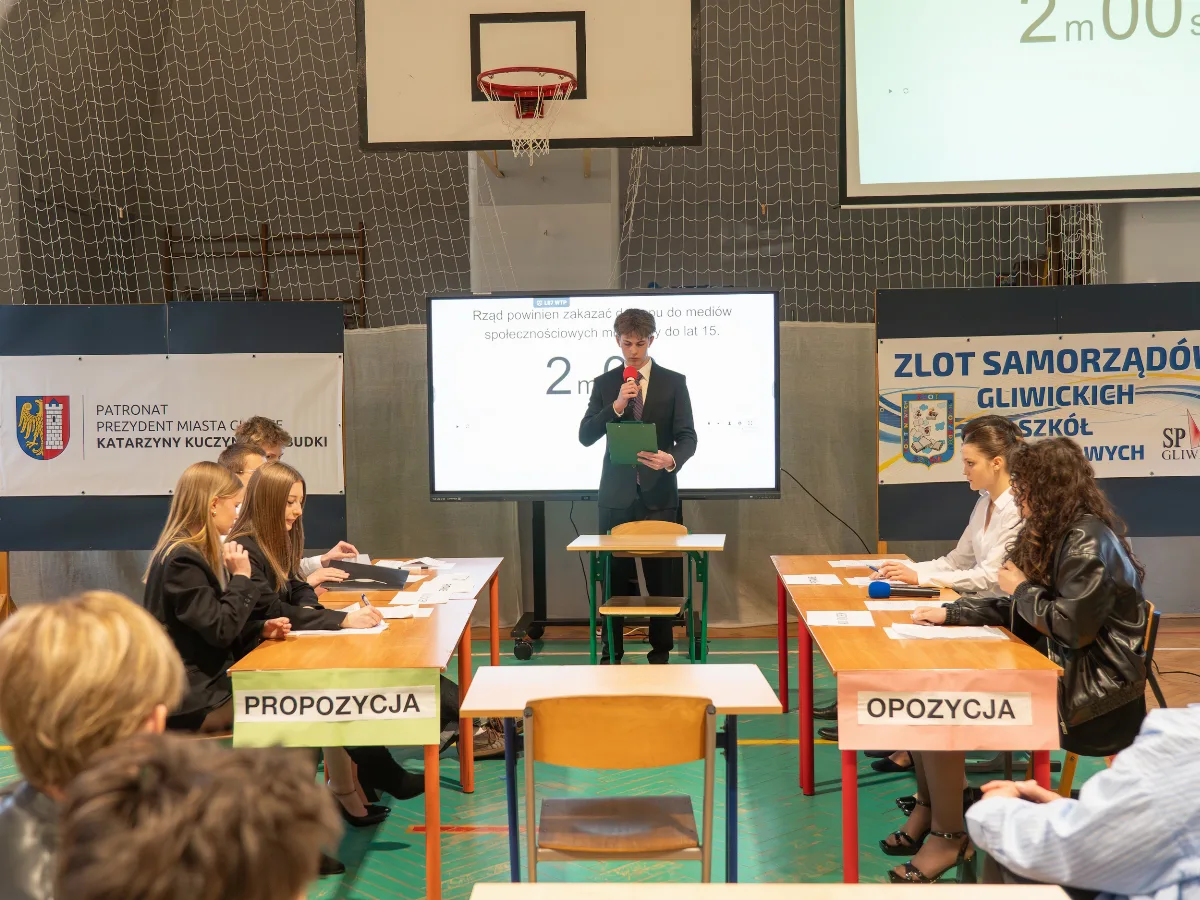 XIII Zlot Samorządów Szkół Podstawowych w Gliwicach – Młodzież dyskutuje o mediach społecznościowych