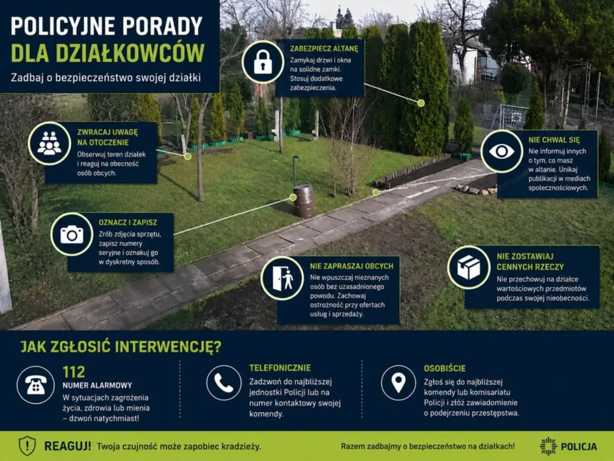 Sezon działkowy w pełni - zabezpiecz swoją altanę przed kradzieżą